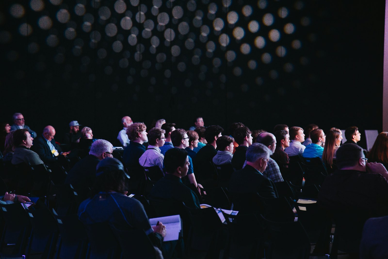 Professional conference audience