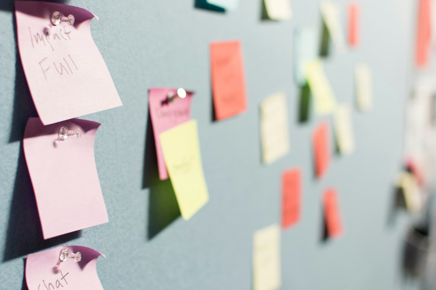 Improvement ideas on sticky notes